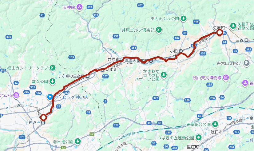 ルート１のマップ