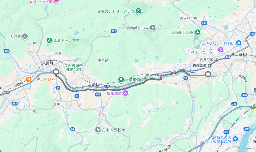 ルート３のマップ