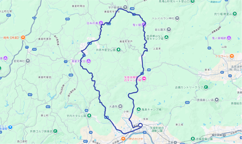 ルート６のマップ